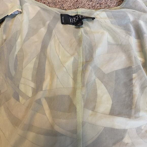 Y2K KASPER V Neck Babydoll Tank Top Jersey Knit Sleeveless Beach Summer Women16P - Picture 9 of 9